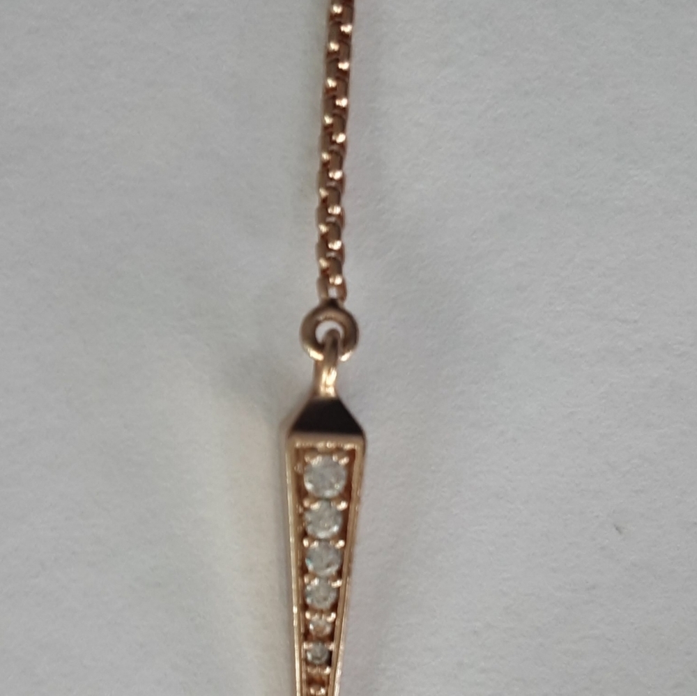 Kendra Scott Vivian Lariet Y Necklace in Rose Gold - Picture 3 of 6